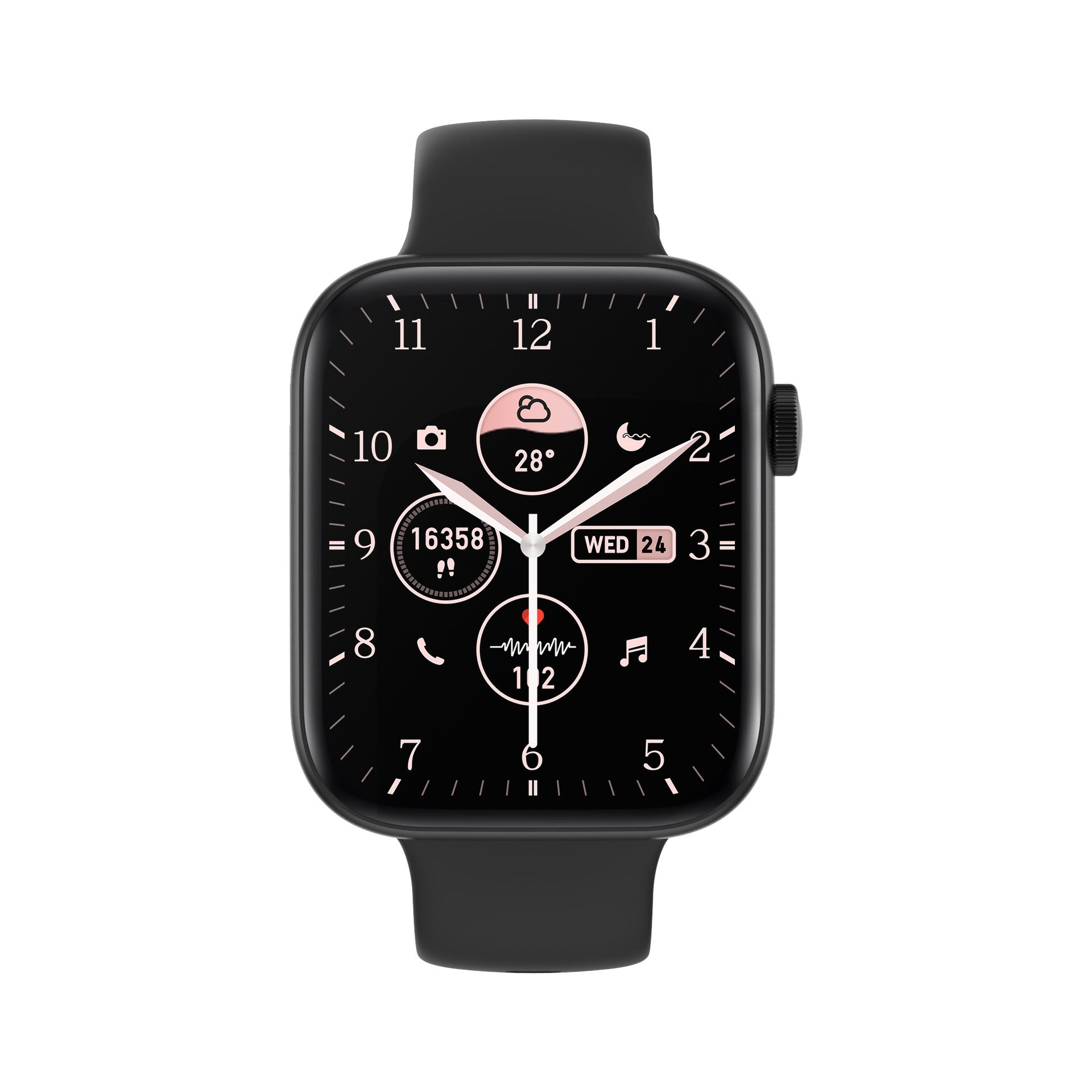 202 HD Large Screen Heart Rate Blood Pressure Monitoring Bluetooth Calling Watch