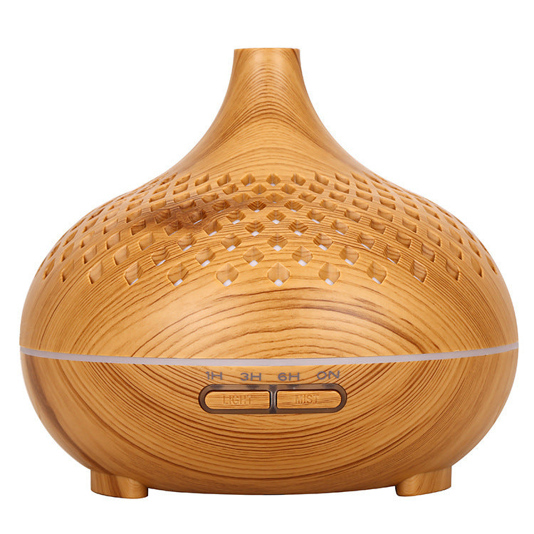 Creative Wood Grain Hollow Aromatherapy Humidifier