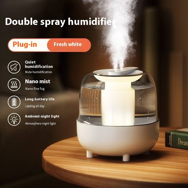 New USB Large Capacity Humidifier Double Spray Household