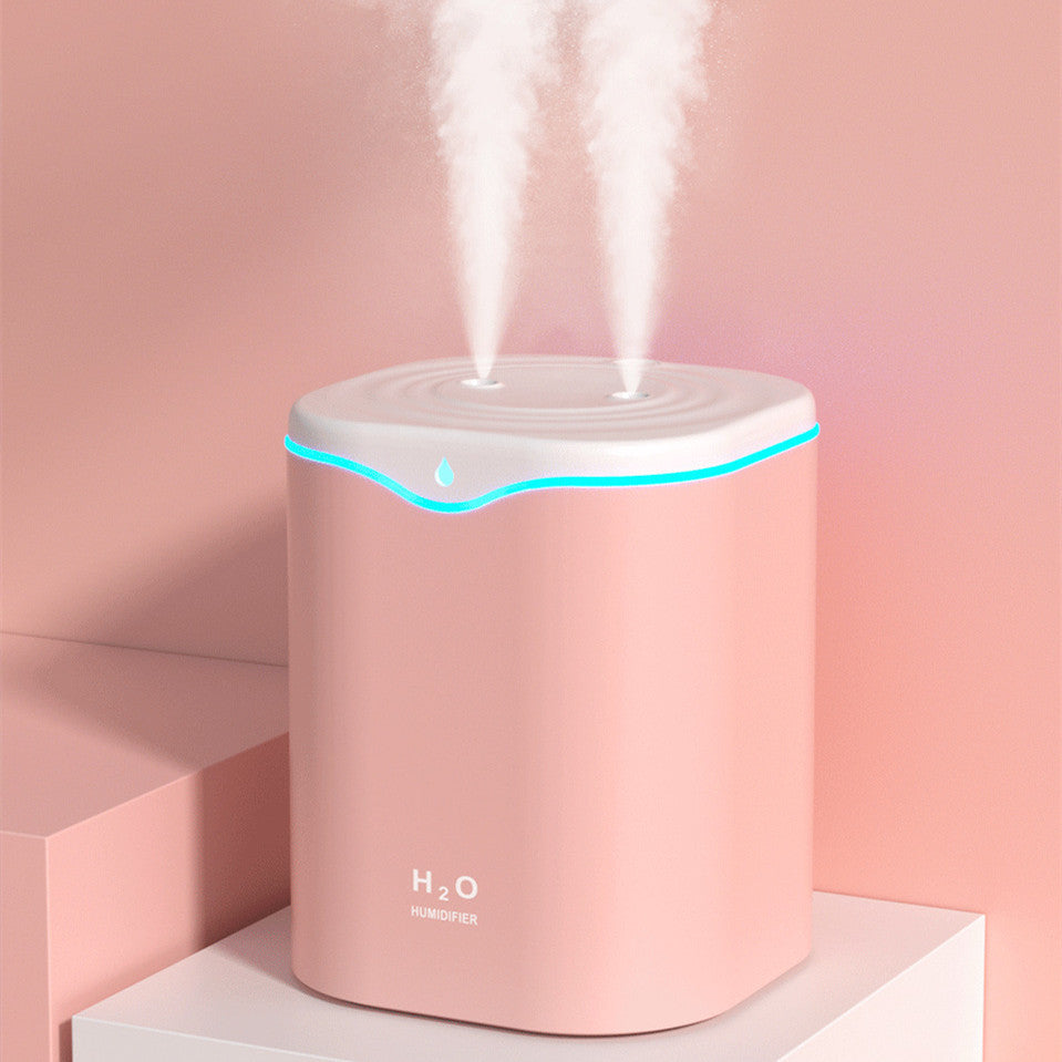 Home Desktop Large-capacity Compact Portable Dual-jet Humidifier