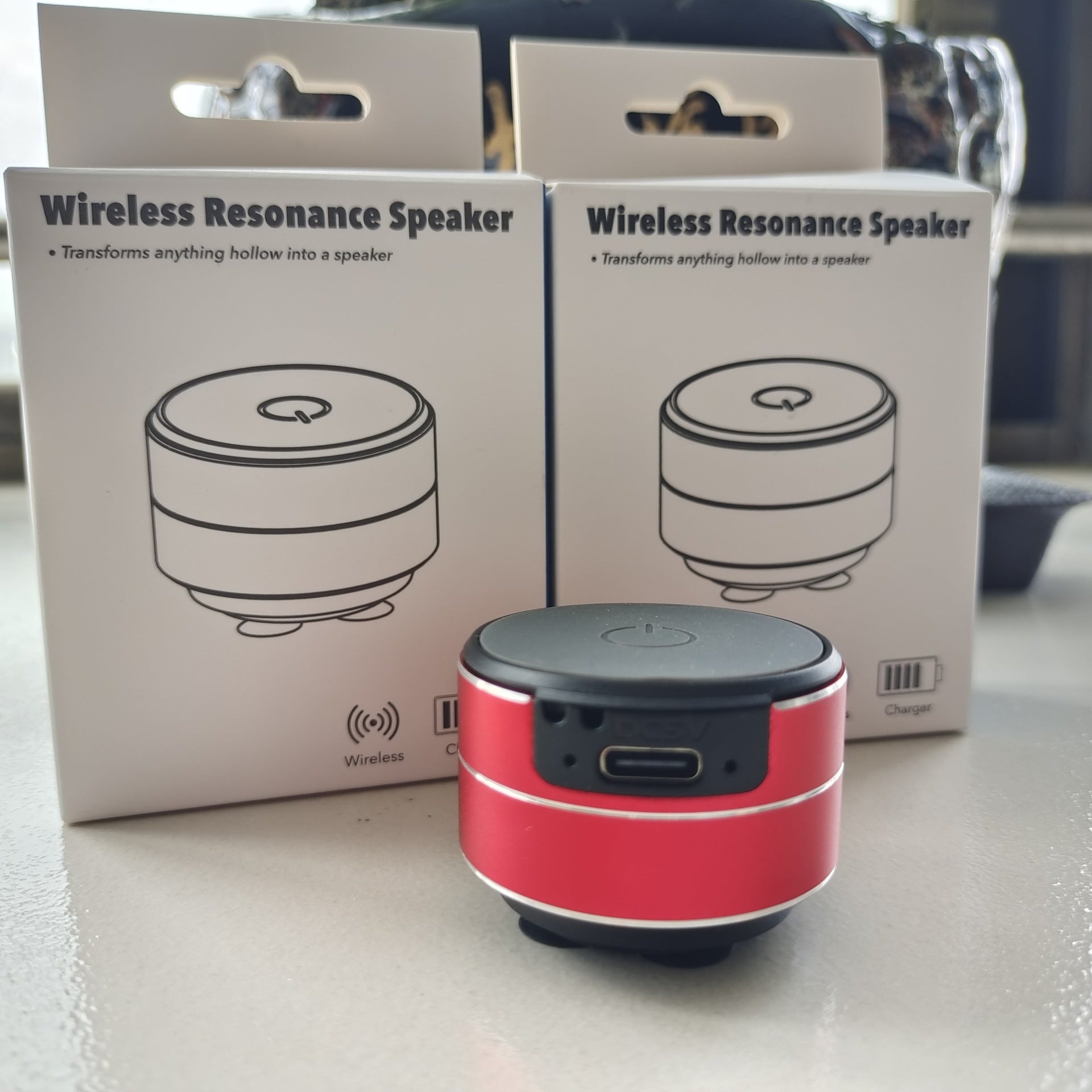 TWS Black Technology Bone Conduction Bluetooth Speaker