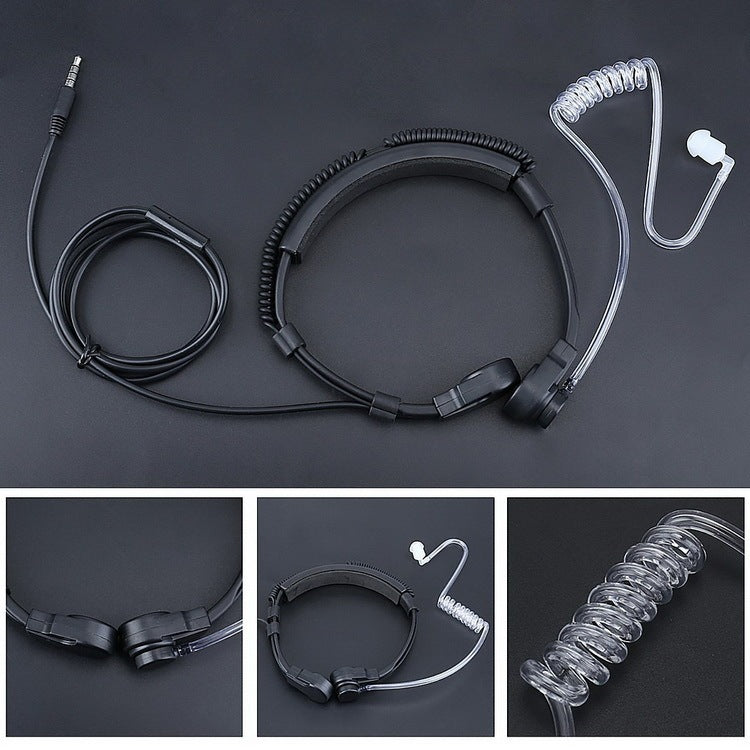 Cell Phone Throat Microphone Headset Throat Shock Headset Headset Cable