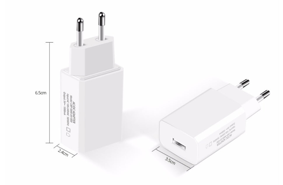 Household 5V1000ma European Standard Power Charger
