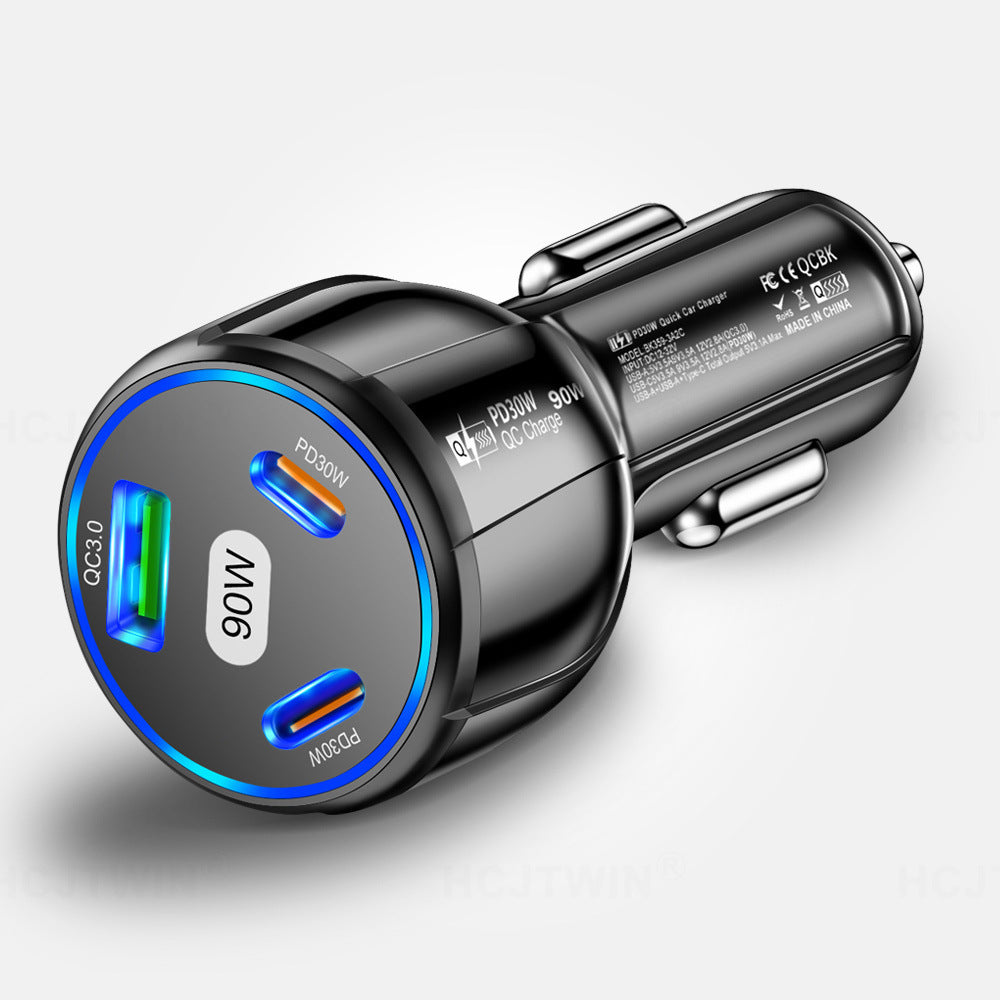 Quick Charge One To Three 1USB 2PD Car Mobile Phone Charger
