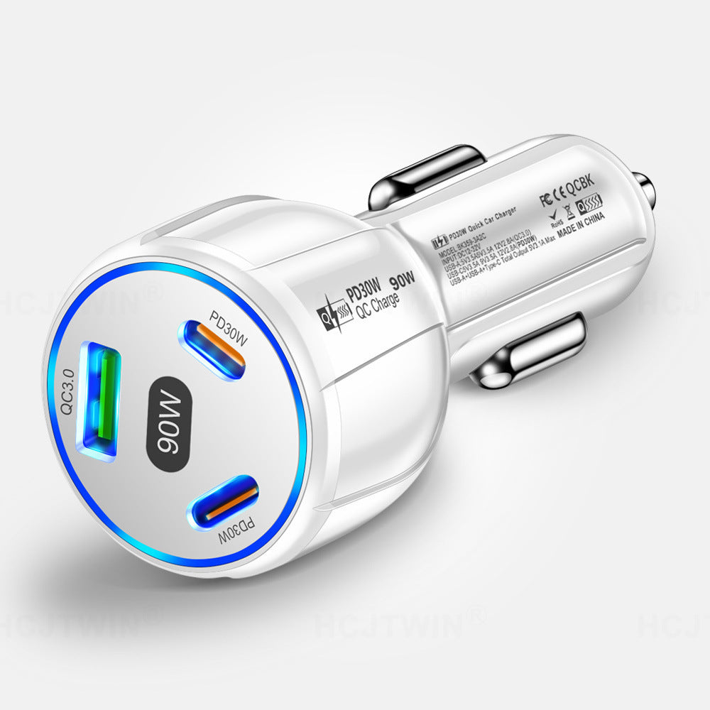 Quick Charge One To Three 1USB 2PD Car Mobile Phone Charger