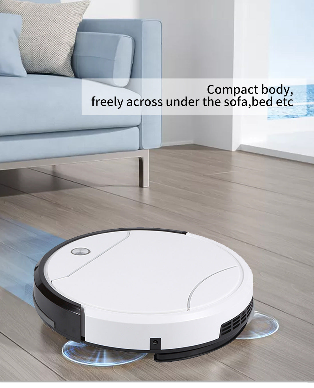 Beautiful Jieshi Automatic Recharge Remote Control Operation Suction Sweeping Mopping Three-in-one Intelligent Household Sweeping Robot