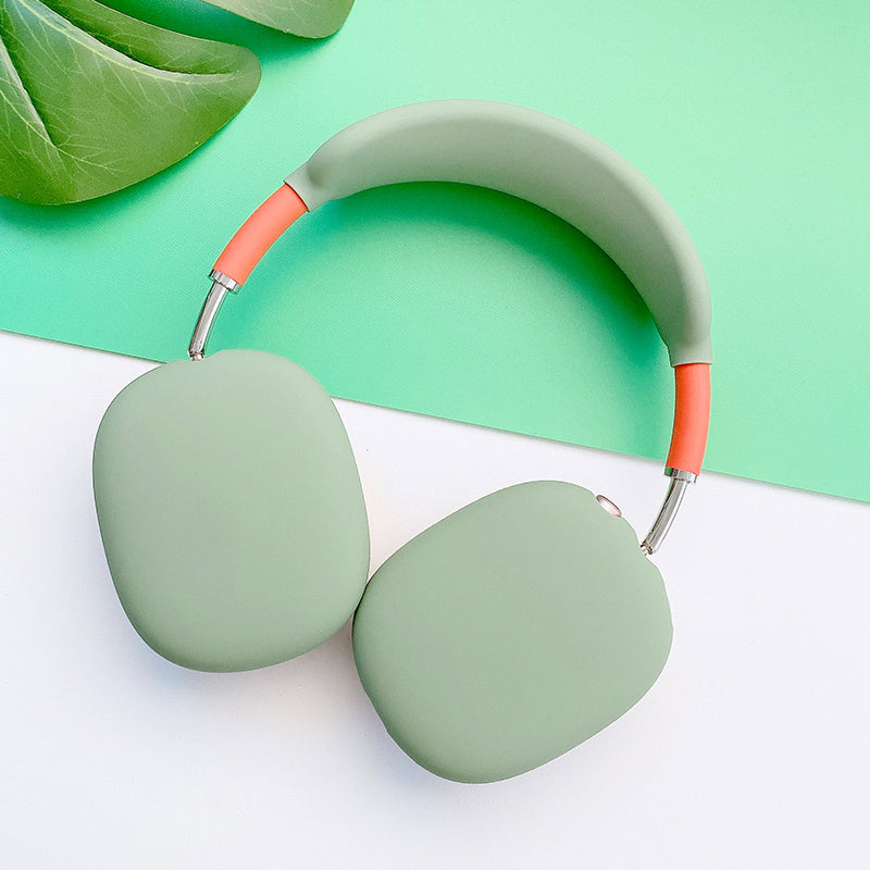 Noise-cancelling Headband Wireless Bluetooth Headset With Liquid Silicone Soft Case