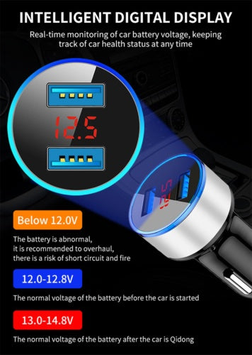 Zigarettenanzunder 2 USB Ladegerat Auto PKW KFZ LKW Adapter Handy Ladestecker DE