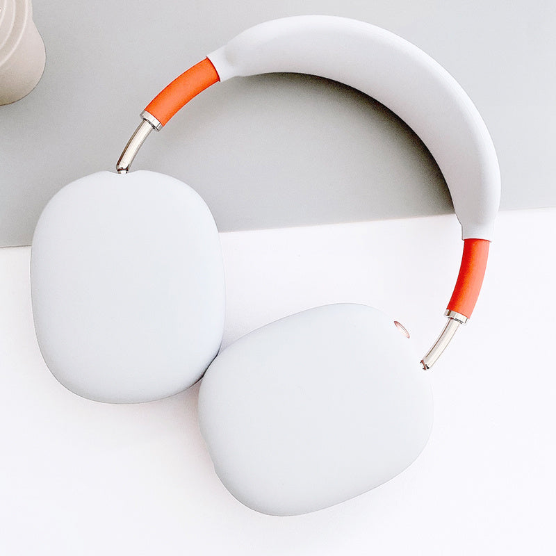 Noise-cancelling Headband Wireless Bluetooth Headset With Liquid Silicone Soft Case