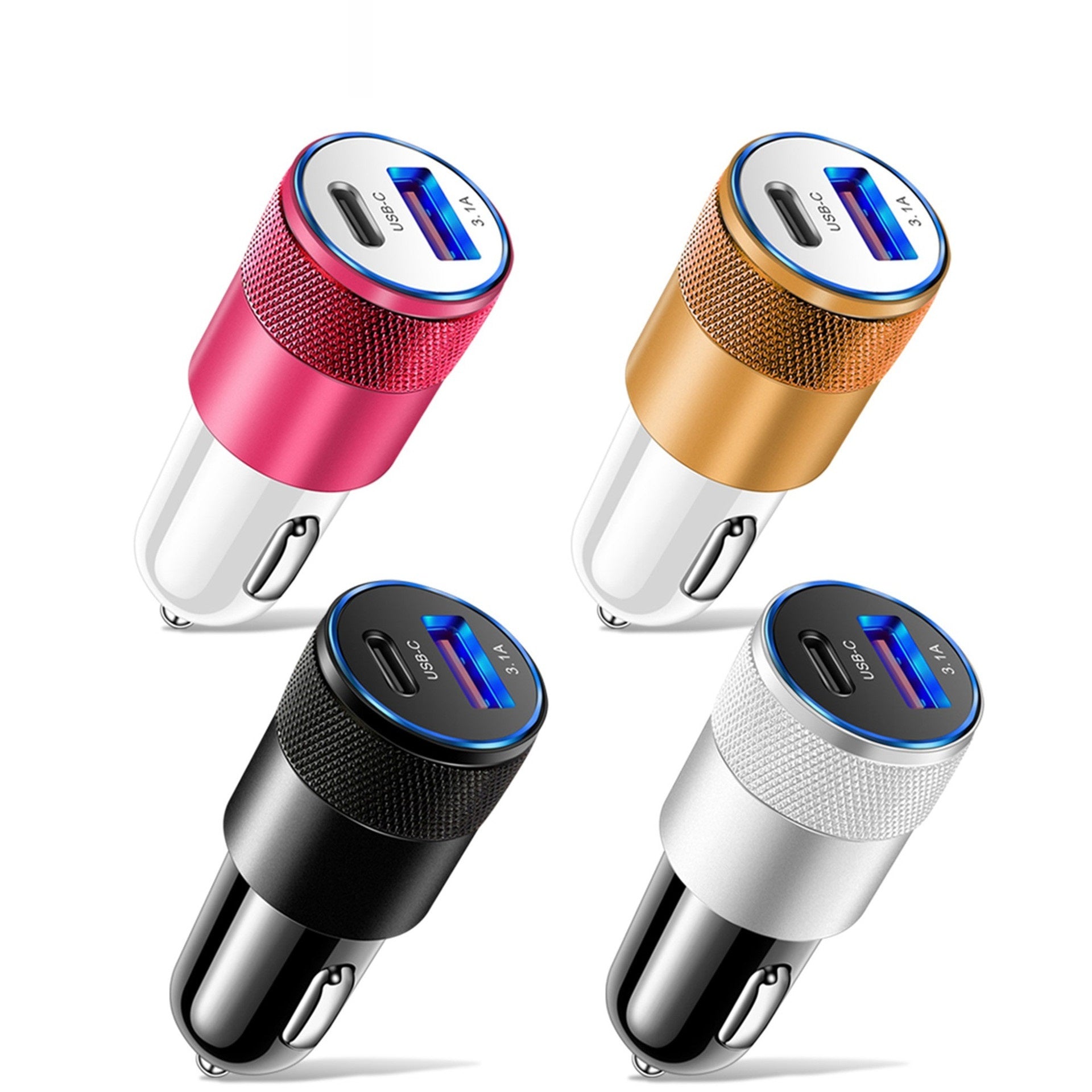 Aluminum Alloy Steel Car Charger Mobile Phone