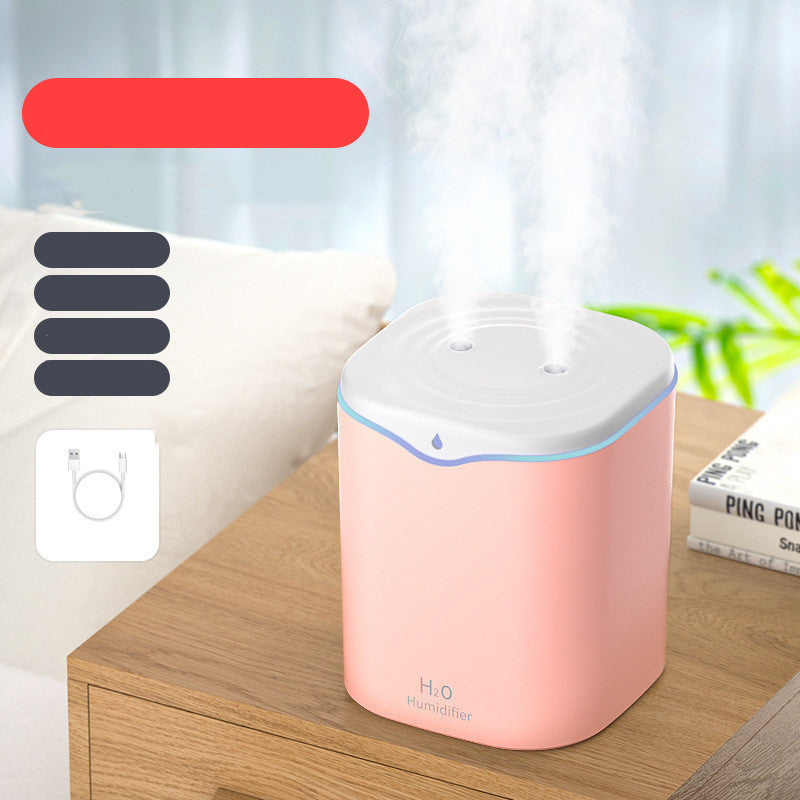 Household Silent Large Spray Colorful Water Drop Humidifier