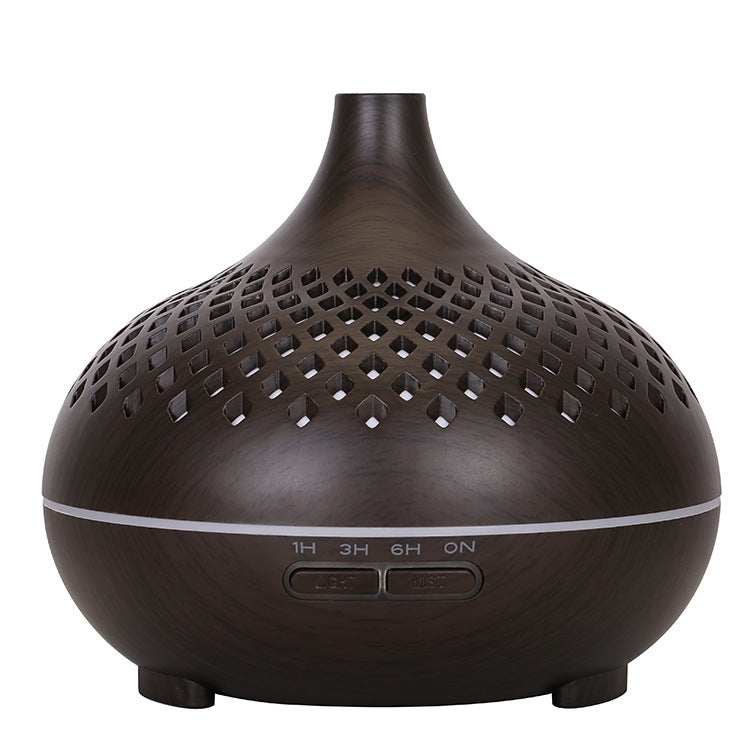 Creative Wood Grain Hollow Aromatherapy Humidifier