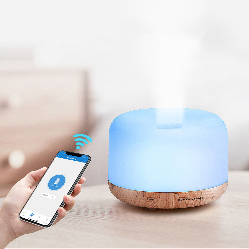 Tuya Smart WiFi Colorful Humidifier 500ml Mobile APP