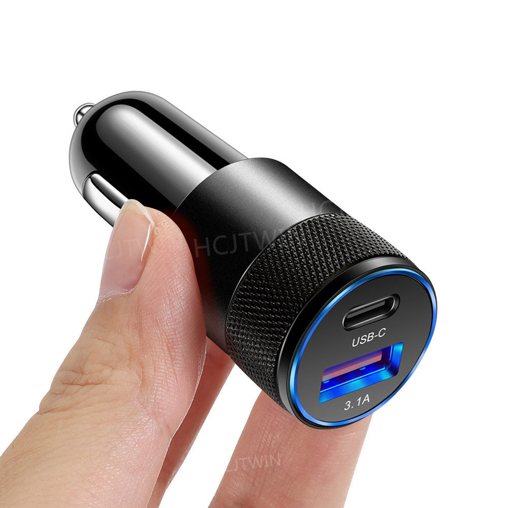 Aluminum Alloy Steel Car Charger Mobile Phone