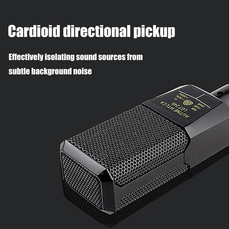 Recording Capacitor Microphone Sound Card Set