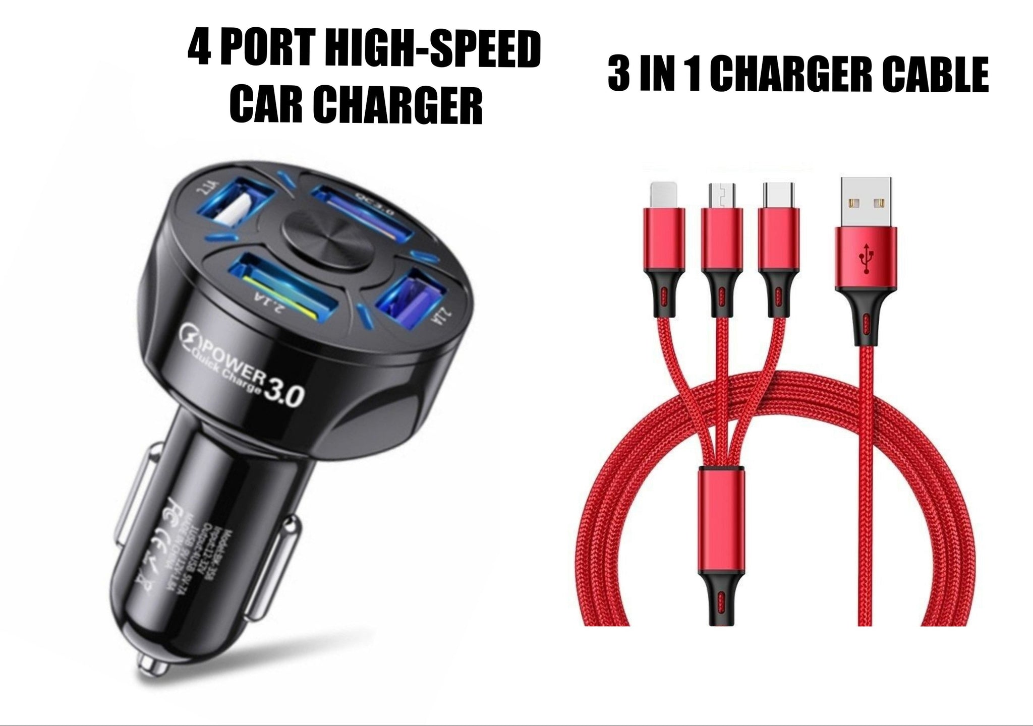 Fast Charge Car Charger One For Four