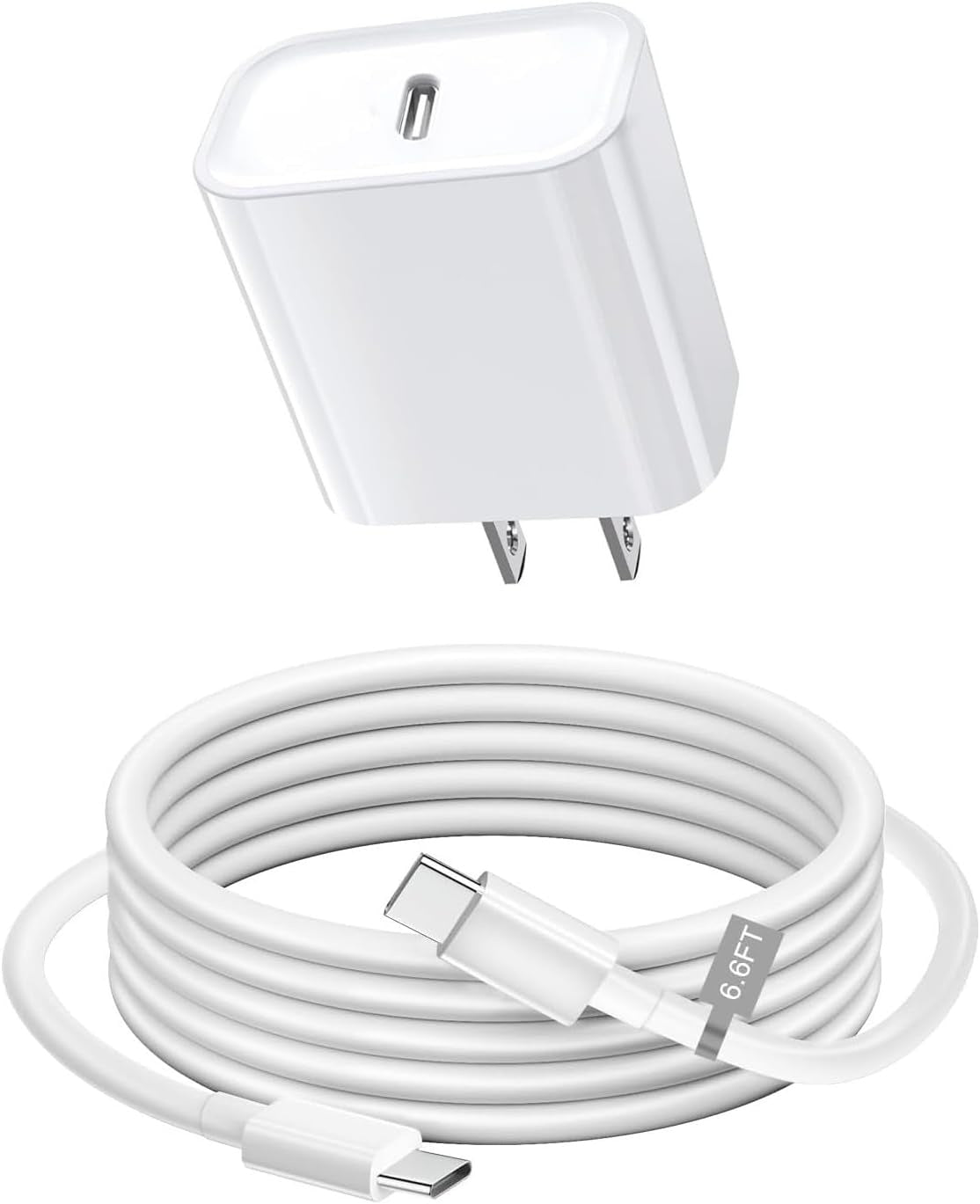 Phone Charger, Cube Phone Charger Travel 2Pack 6FT Lightning Cable Cord Quick Fast Charging Cord USB Wall Chargers Travel Plug Adapter For Phone 14 13 12 11 10 X 8 Plus XR XS Max 7 SE IPad, Airpods