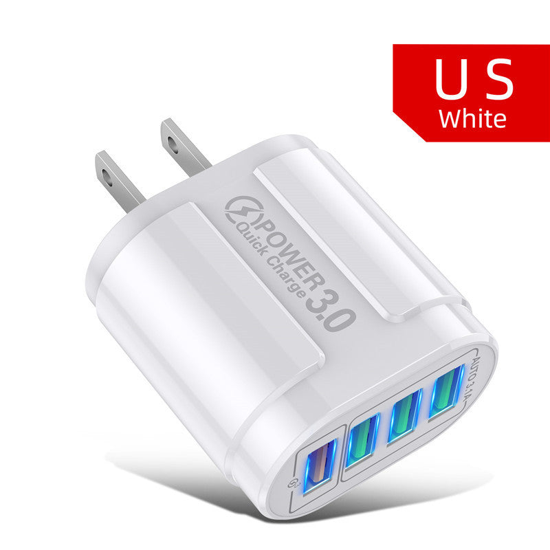 4USB Butterfly Fast Charge Multi-Port Mobile Phone Charger