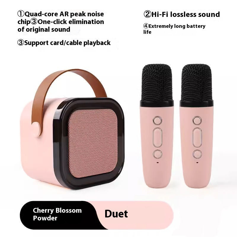 Wireless Bluetooth Audio Mini Microphone Singing And Singing All-in-one Machine Children's Family Ktv Suit