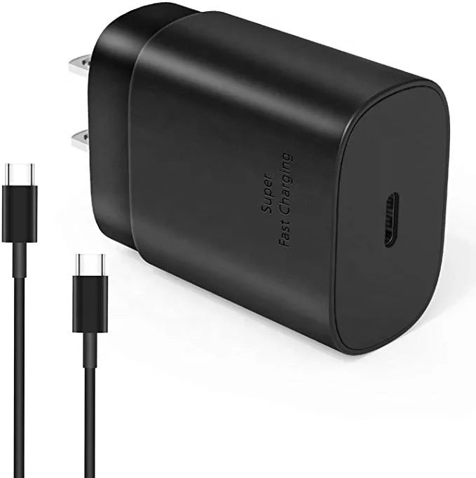 Applicable To Note10S20 American Standard European Standard 25W PD Fast Charge Charger