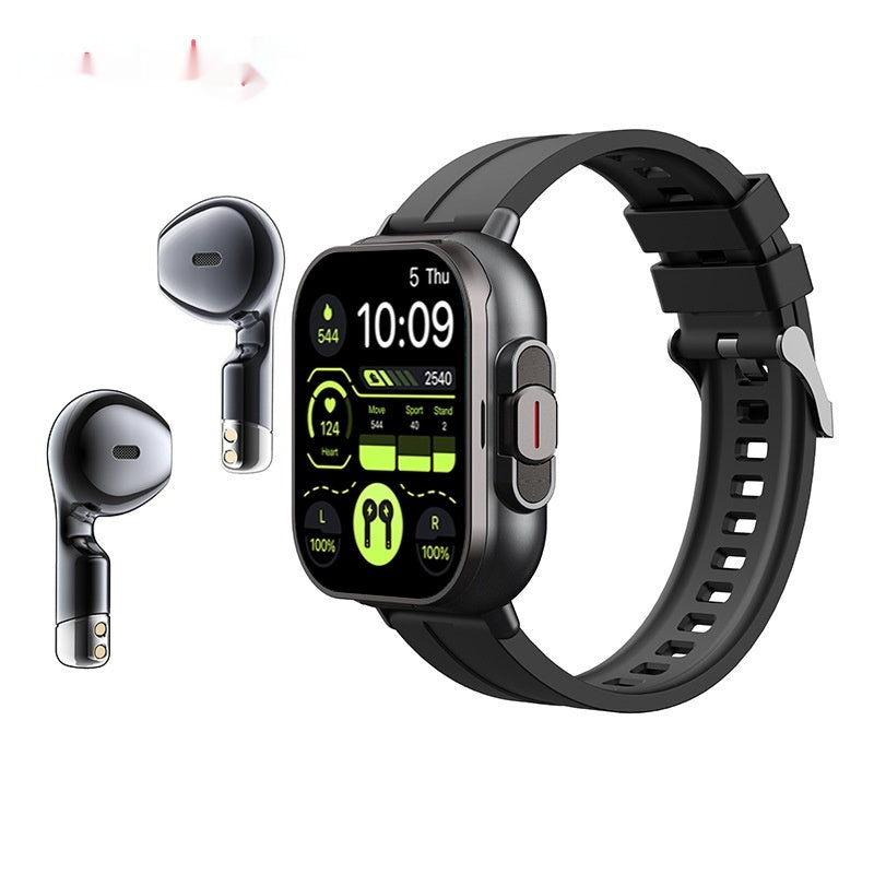 Cross-border New Arrival Smart Watch TWS Bluetooth Headset Two-in-one Heart Rate