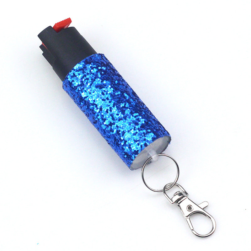 Continuous Press Type Self-defense Supplies Keychain Pendant