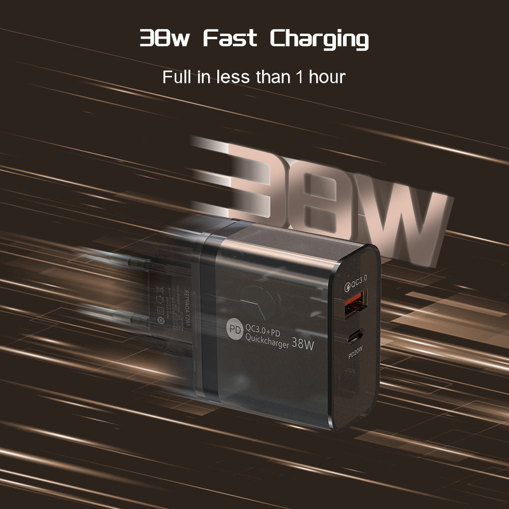 38W Transparent Case Charging Adapter