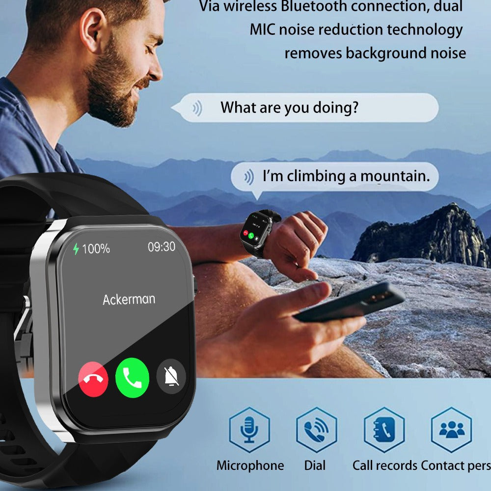 22inch Curved Screen Bluetooth Calling Voice-assisted U13 Smart Watch
