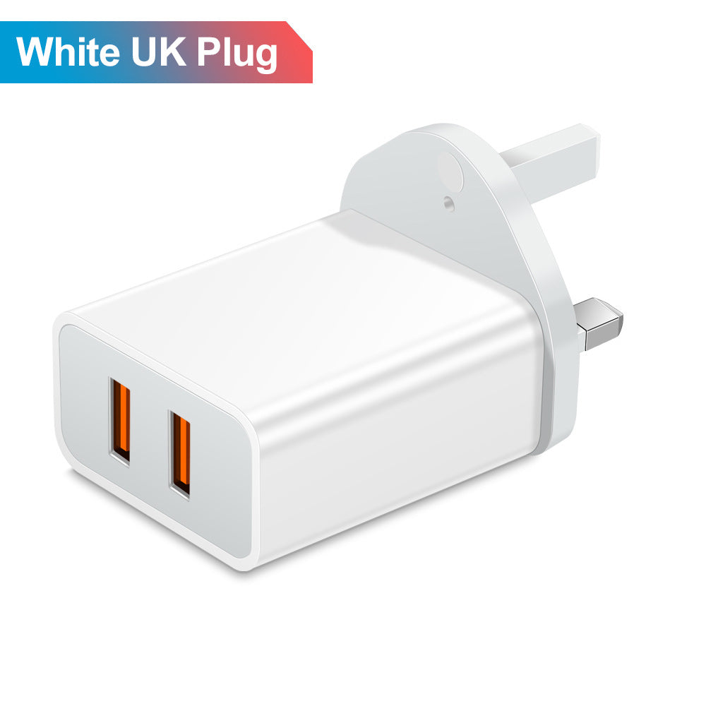 Double USB Mobile Phone Charger Travel