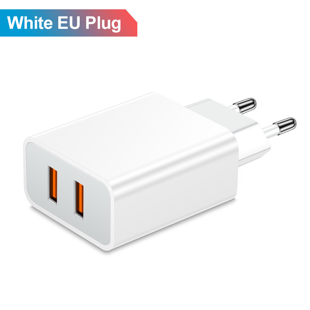 Double USB Mobile Phone Charger Travel