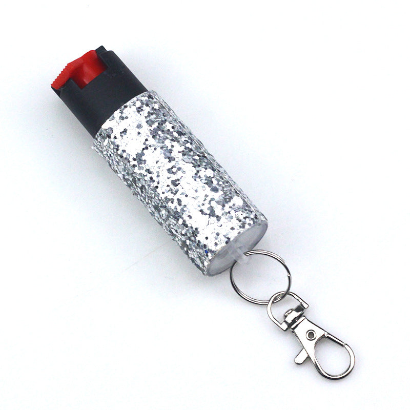 Continuous Press Type Self-defense Supplies Keychain Pendant