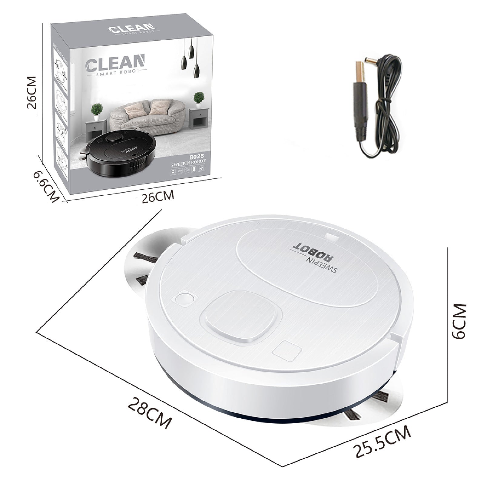USB Charging Automatic Cleaning Machine Vacuum Cleaner