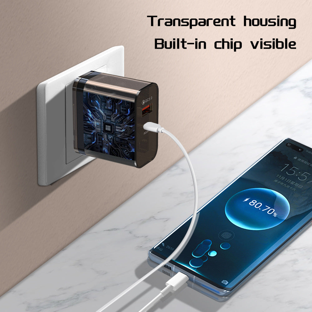 38W Transparent Case Charging Adapter