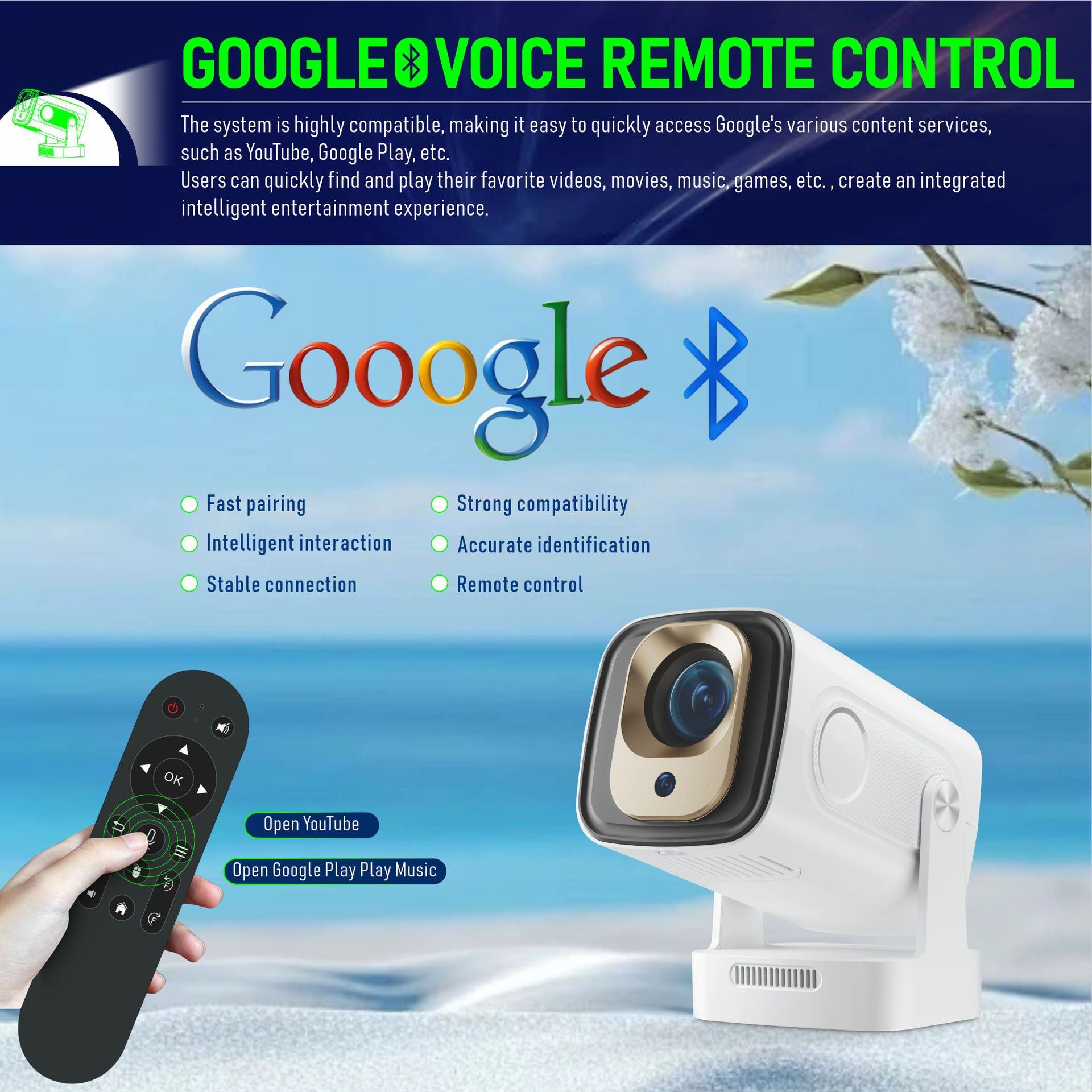 Auto Focus WIFI6 HD Home Projector