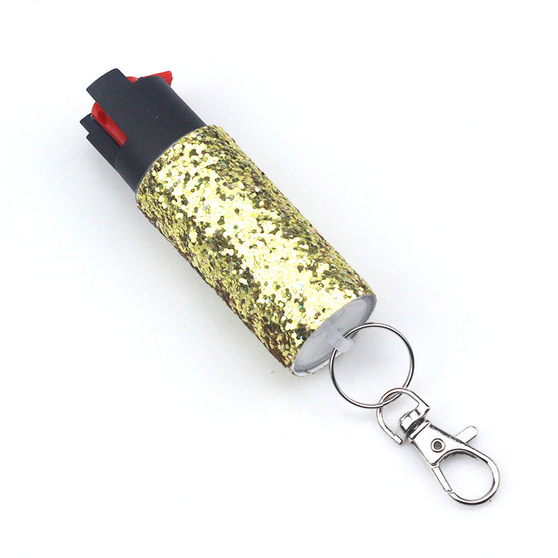 Continuous Press Type Self-defense Supplies Keychain Pendant