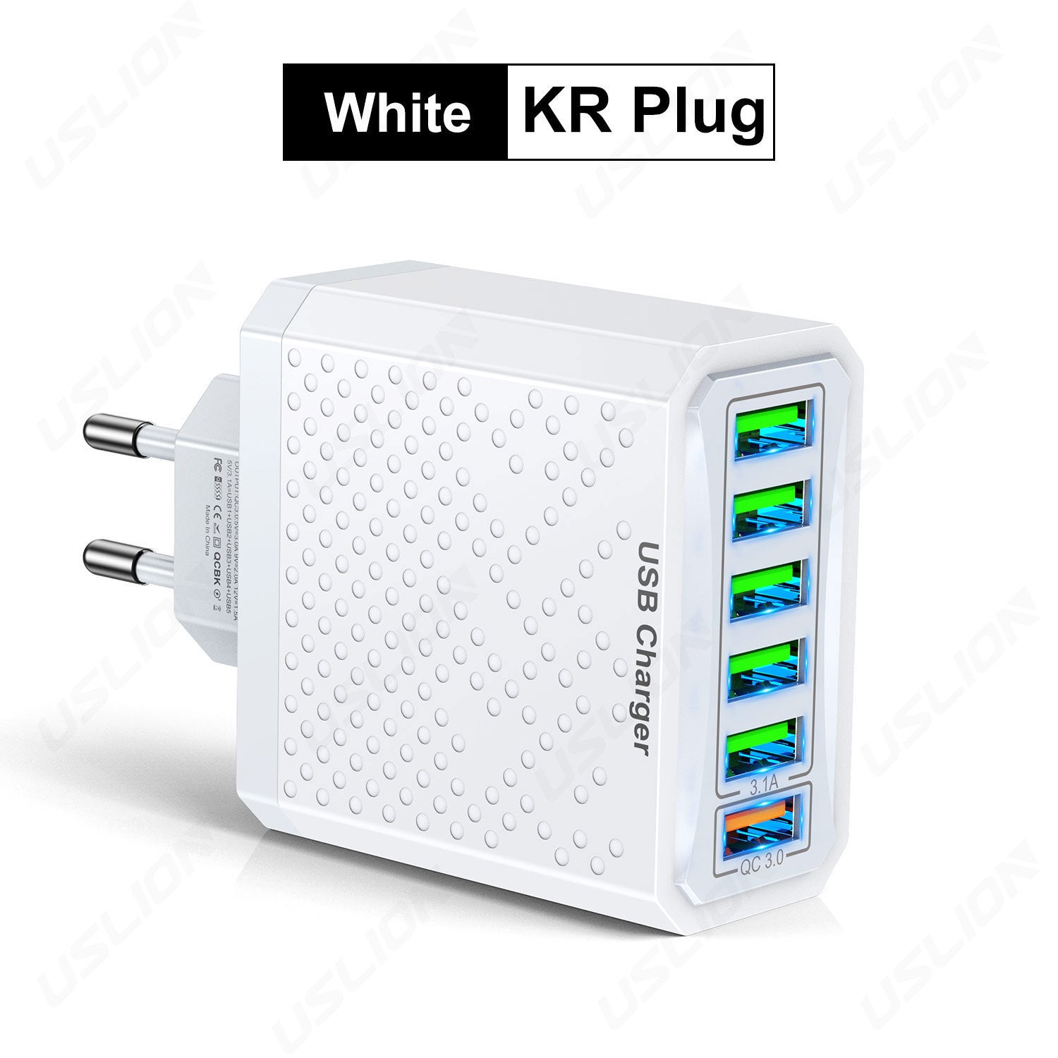 6-Port USB Mesh Fast Charger