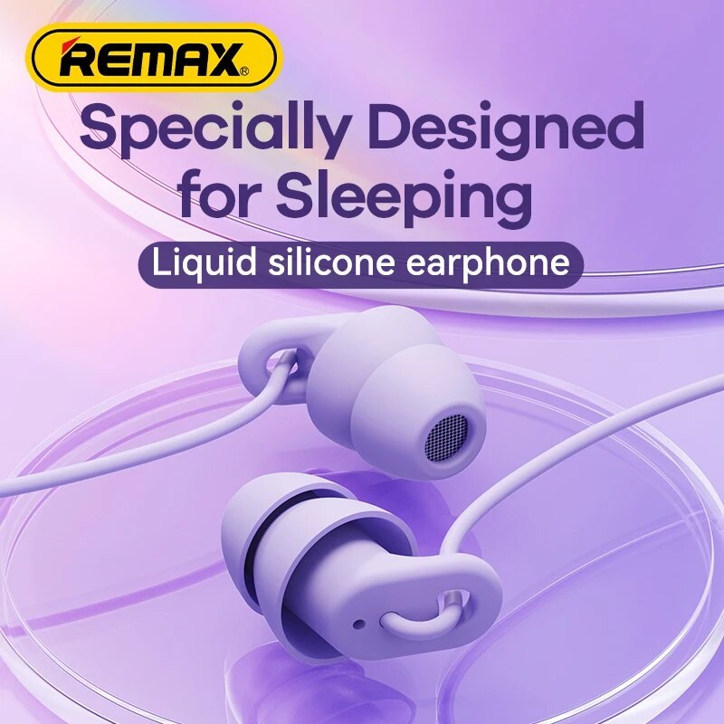 Remax Soft Sleep Earphones Wired Noise Cancelling In-Ear Anti-noise Type C 3.5mm Earphone Wired For Mobile Phone Earplugs Mini