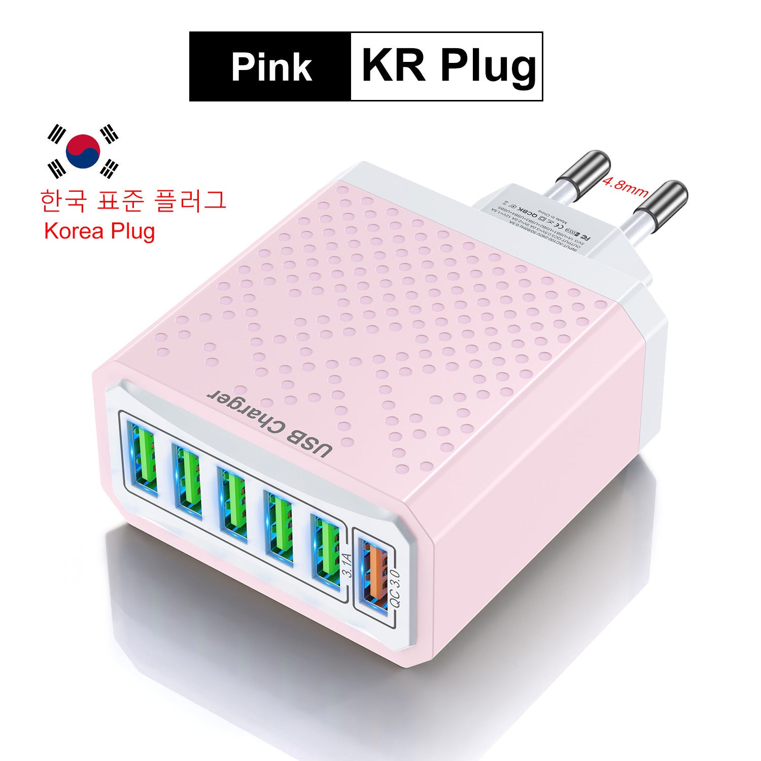 6-Port USB Mesh Fast Charger
