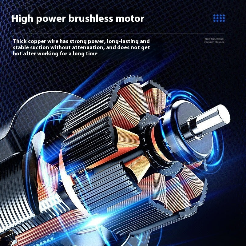 Vehicle-mounted Home Use LED Lighting Small Portable Handheld Vacuum Cleaner