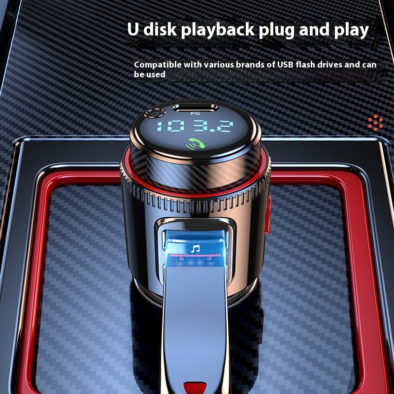 T23 Car MP3 Bluetooth Player Car Lossless Music Multifunctional Car Cigarette Lighter FM Transmitter