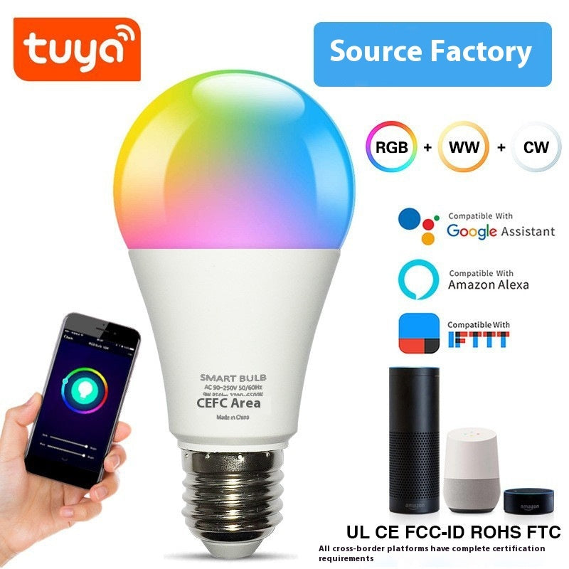 Graffiti WIFI Bluetooth Smart Bulb RGB Electrodeless Dimming
