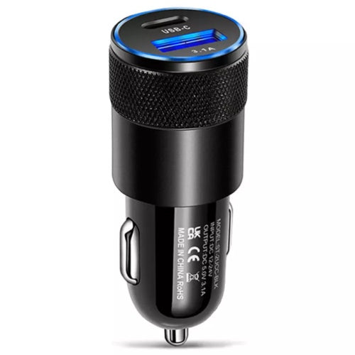 Auto Ladegerat USB Typ C USB-C 3-1 Ladeadapter KFZ Zigarettenanzunder DE