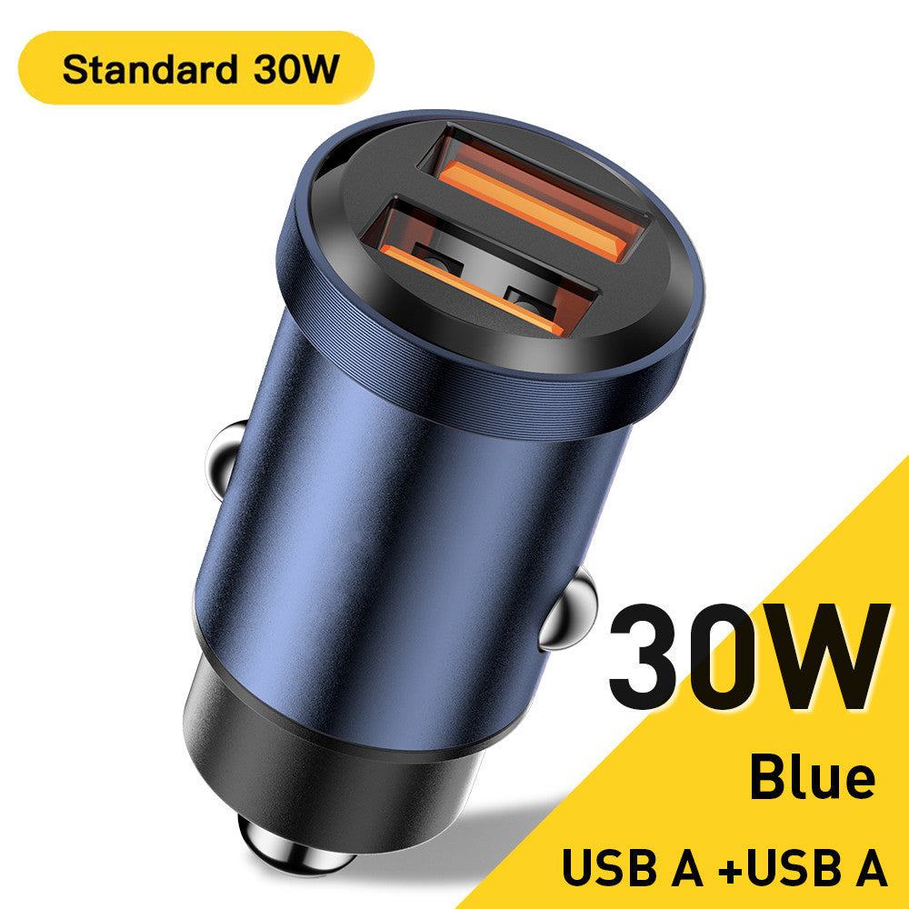 Mini Car Charger PD30W Fast Charge Cigarette Lighter
