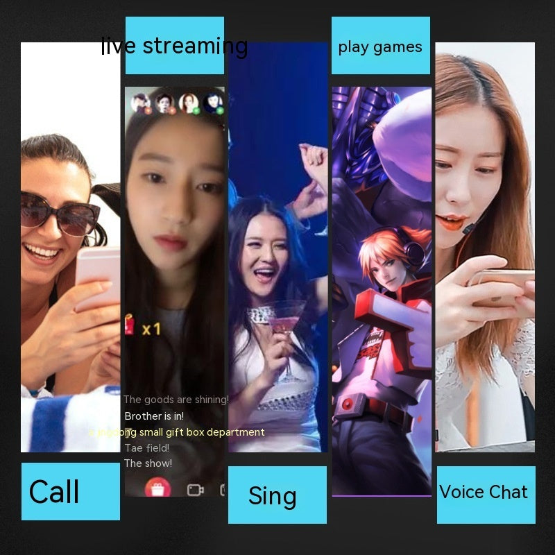 Mobile Computer Live Mini Sound Card Voice Changer Key American Tone Bmazing Slow Downer
