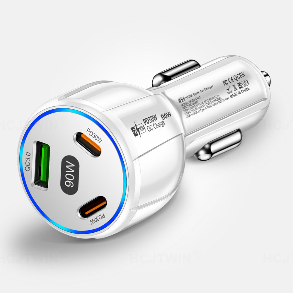 Quick Charge One To Three 1USB 2PD Car Mobile Phone Charger