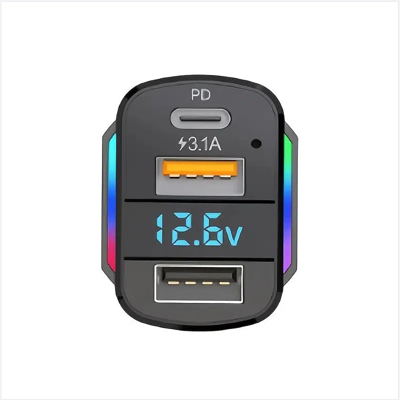 Fashion New 3-in-1 Spring Car Charger