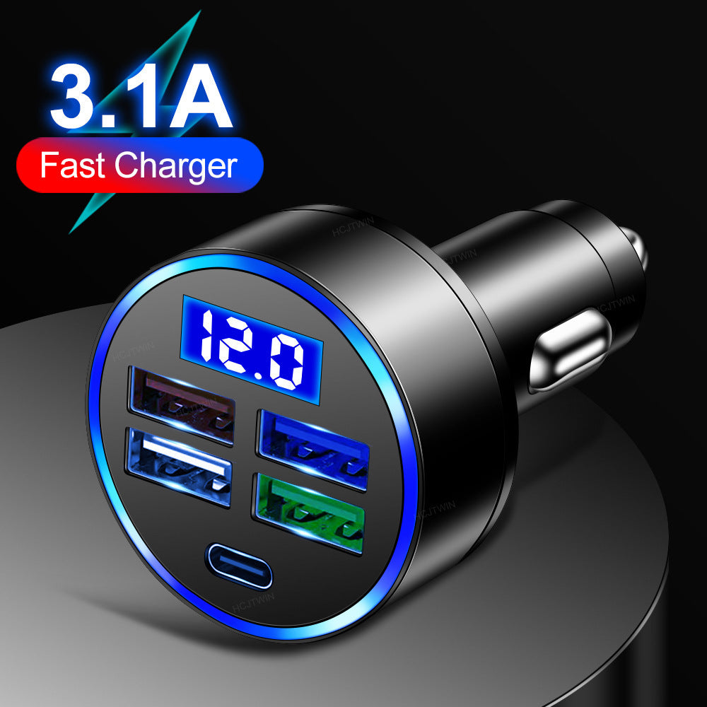 Digital Car Charger With Voltage Detection