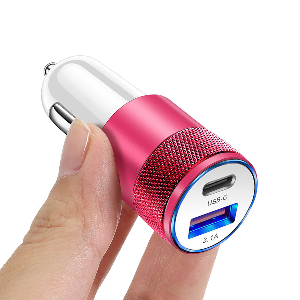 Aluminum Alloy Steel Car Charger Mobile Phone