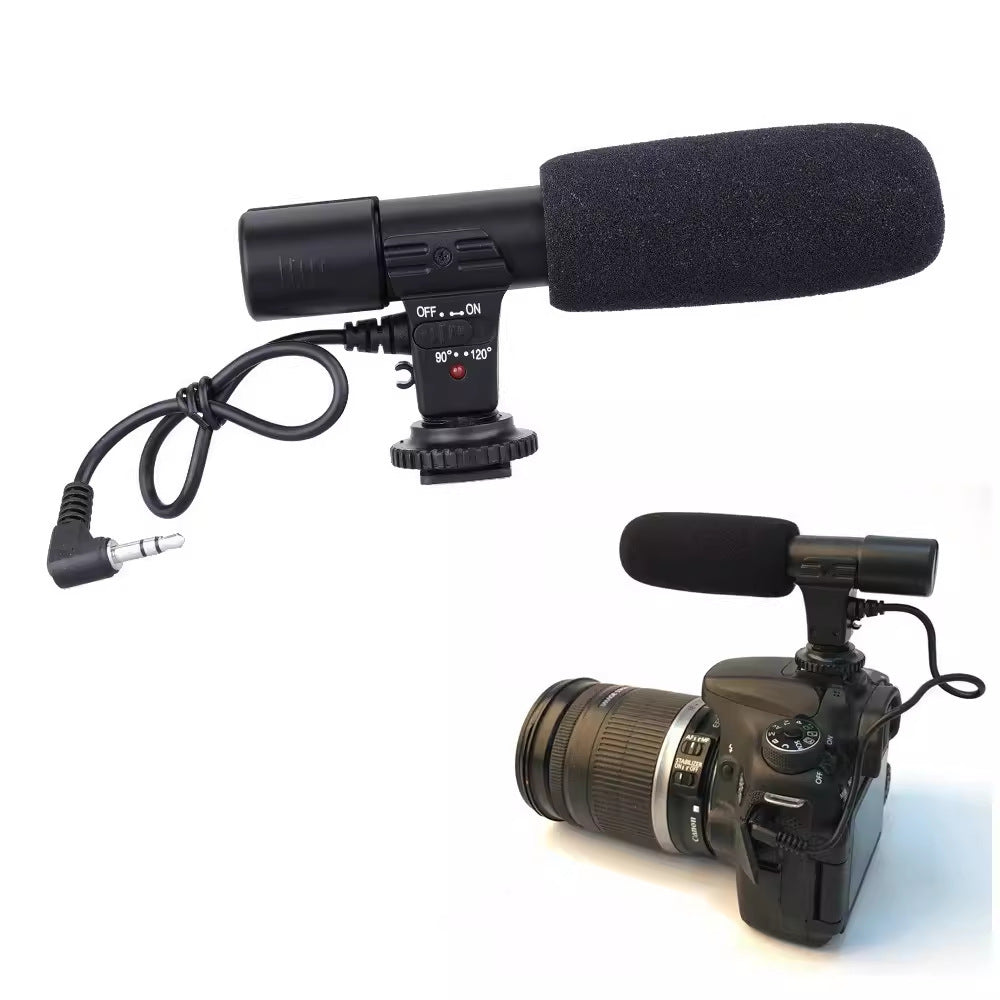 Stereo Microphone Camera Professional Interview Radio