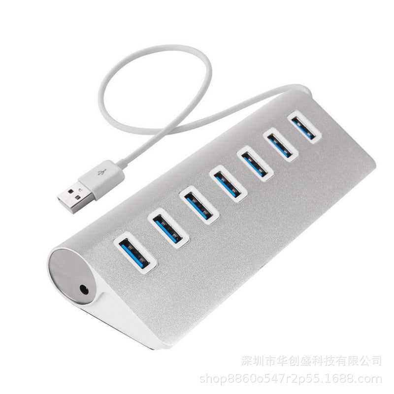 USB30 Seven-port Hub Mobile Phone Charging Aluminum Alloy Material